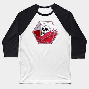 D20 Skull Baseball T-Shirt